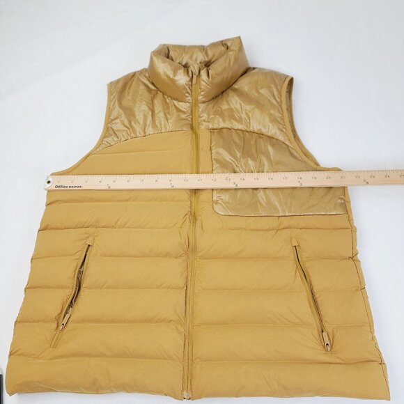 Lululemon Women's Mustard Gold Navigation Stretch Thermal Puffer Vest Size 10 - Picture 4 of 8